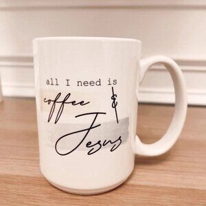 Coffee & Jesus 15 oz. Coffee Mug
